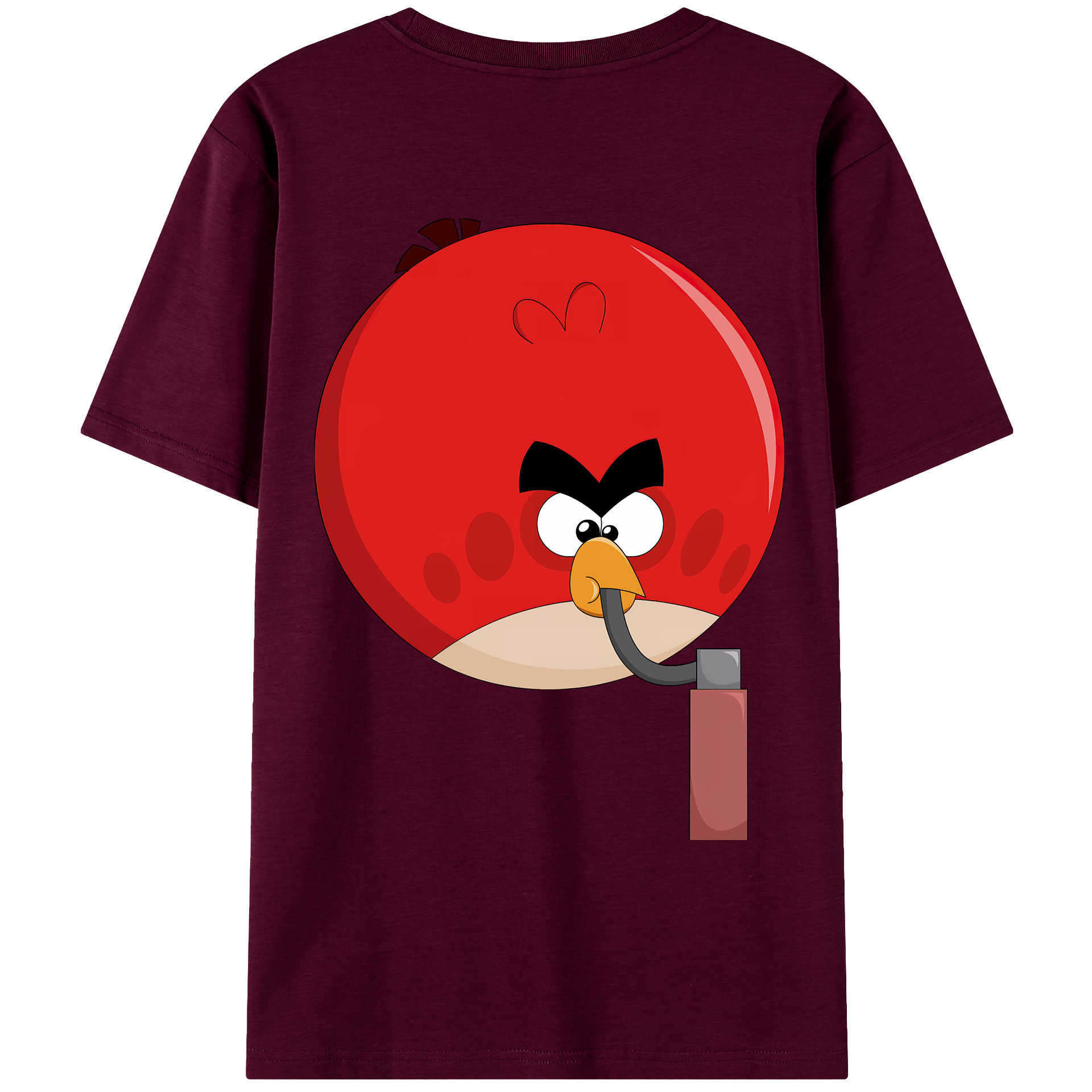 （画像用） Angry Birds アングリーバード レディース半袖Tシャツ(バックプリント)